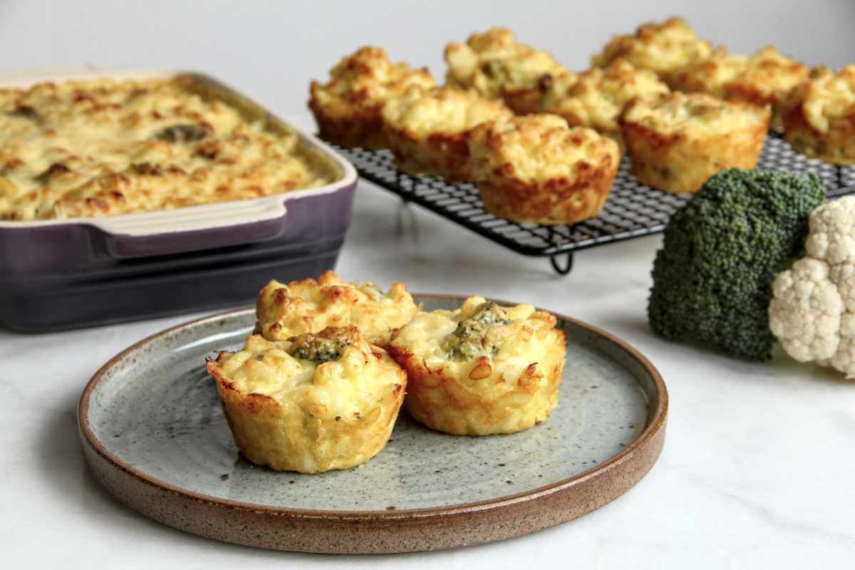 Cauliflower Macaroni Cheese Bites Healthy Recipes Toddlers & Children