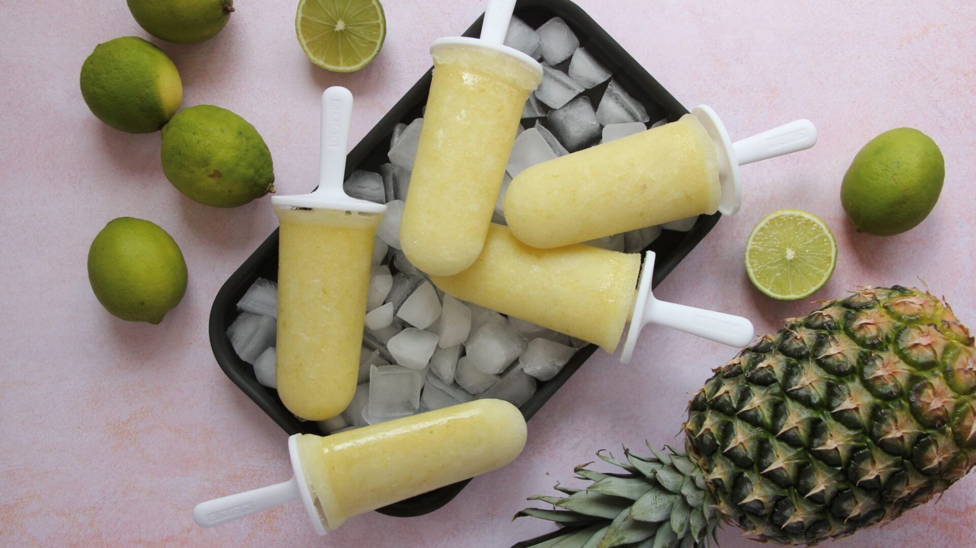 Pineapple, Lime & Coconut Ice Lollies Recipe SR Nutrition