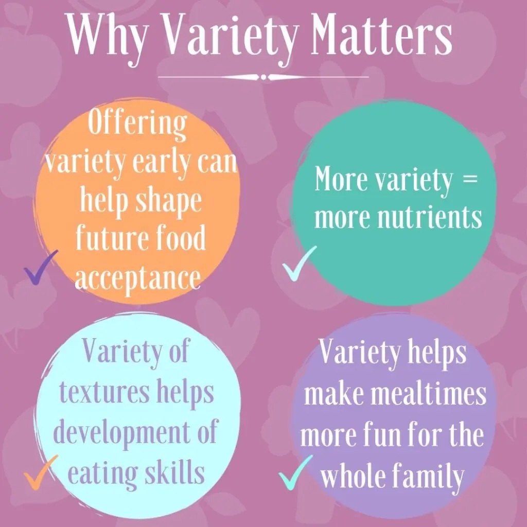 The Importance of offering a variety of foods at a young age