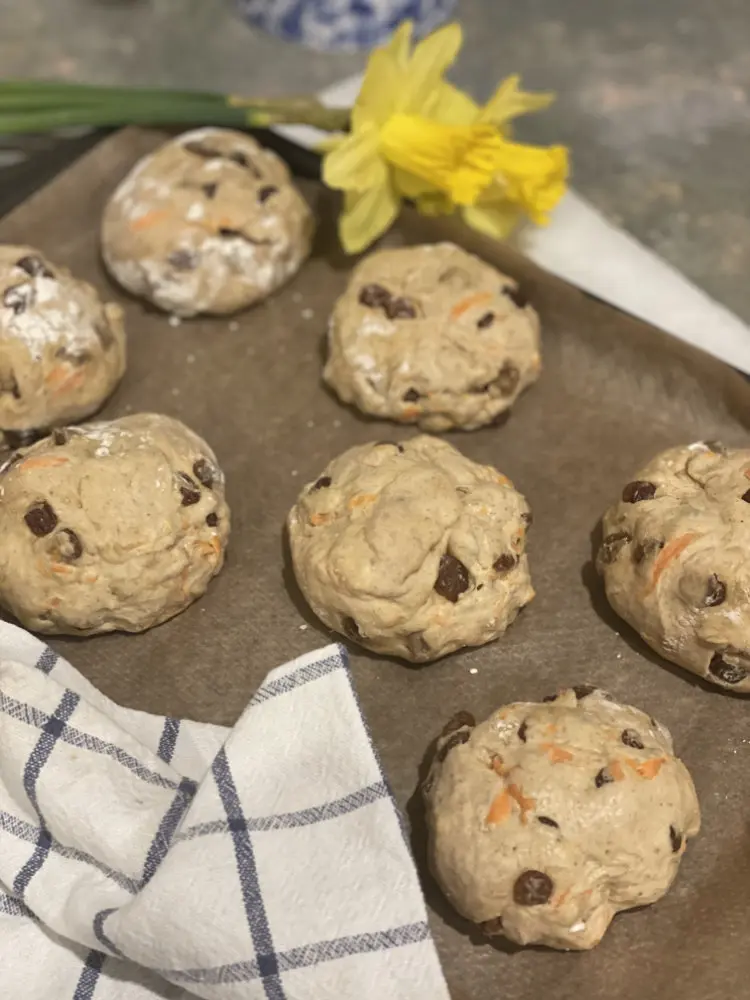 Carrot Cake Hot Cross Buns Recipe