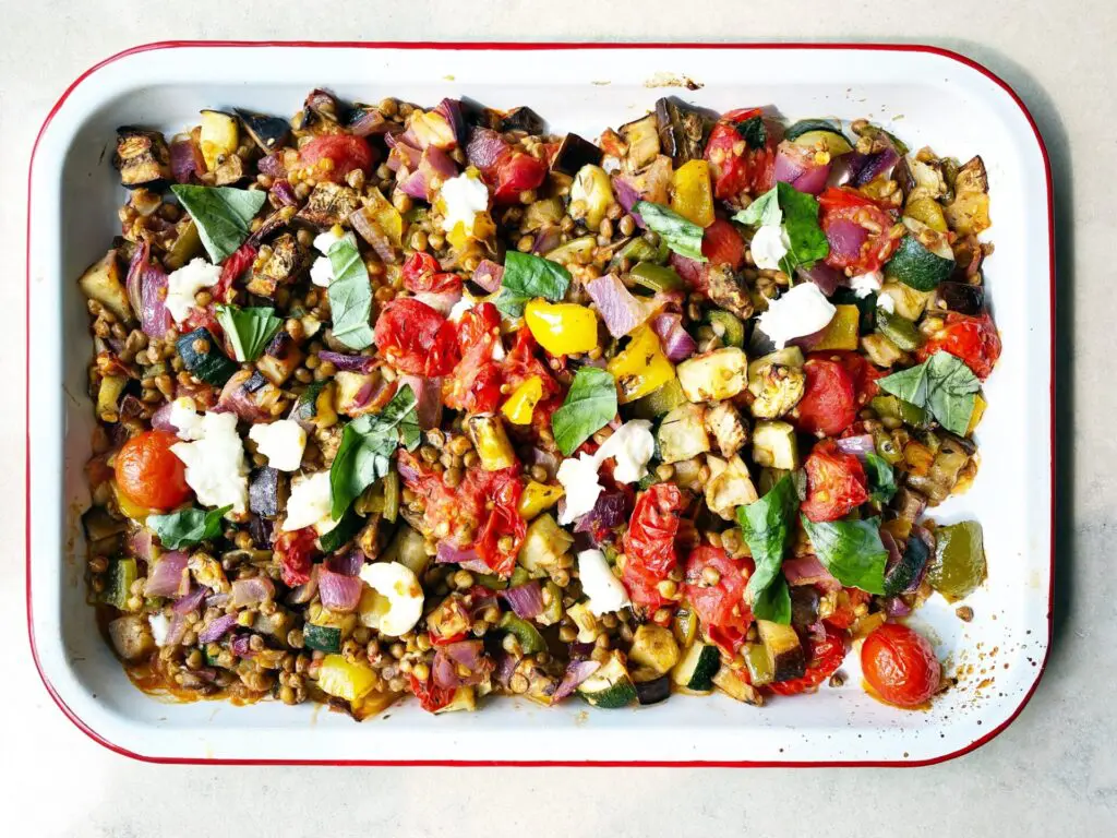 Easy Rainbow Traybake