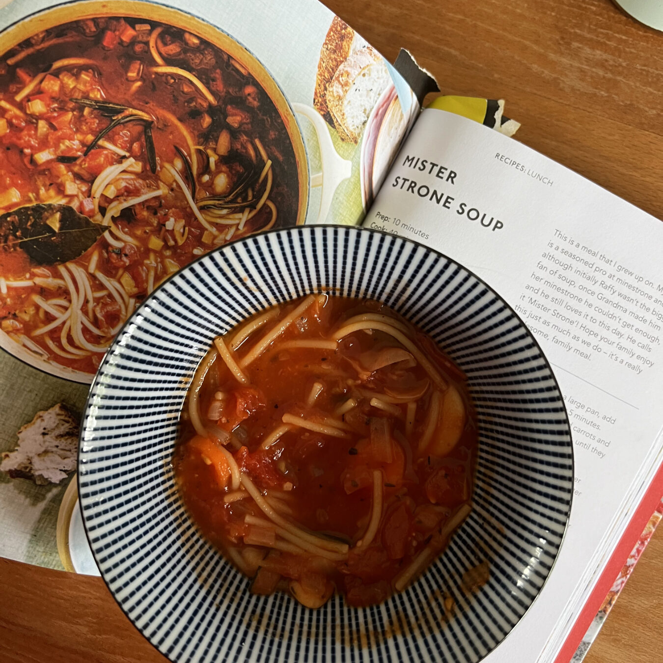 Minestrone Soup with Easy Cheesy Scones