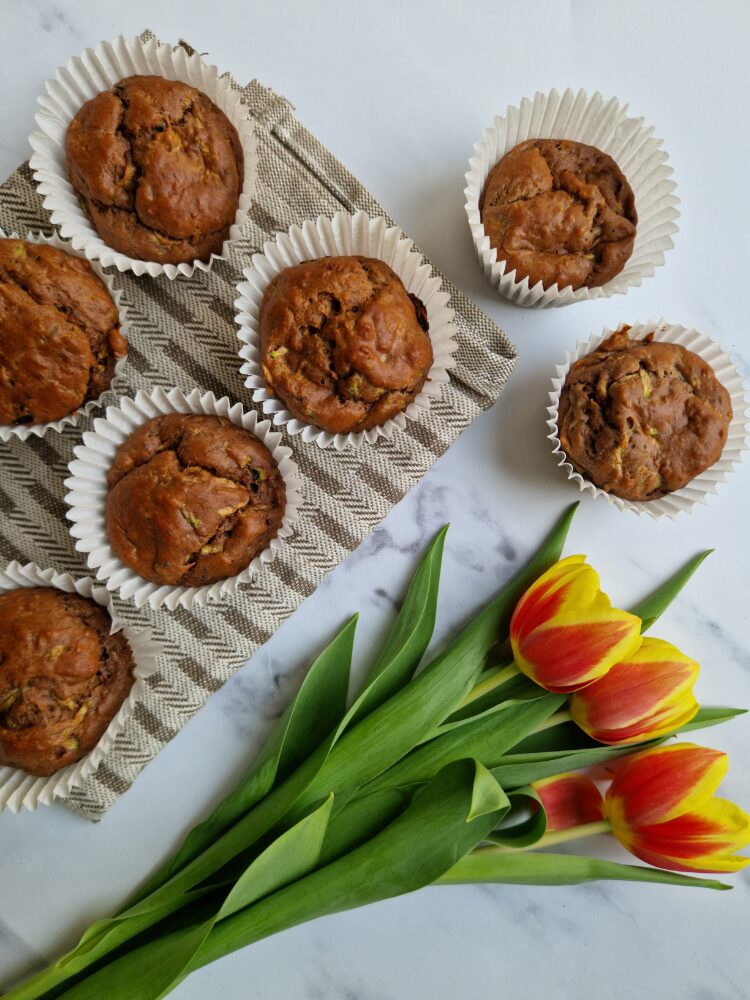 Cocoa Courgette Muffins (No Added Sugar)