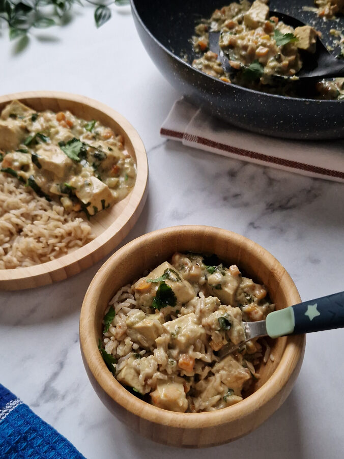 15-Minute Toddler-Friendly Peanut Coconut Curry