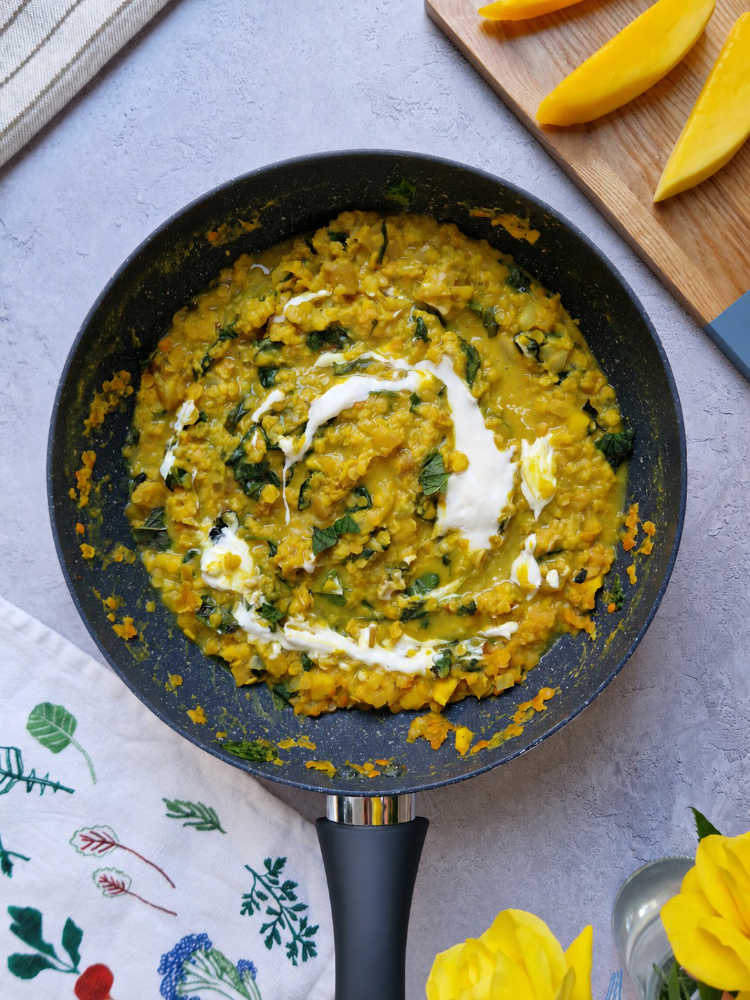 Family Friendly Coconut Mango Dhal